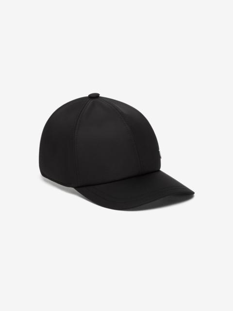 Black nylon baseball cap