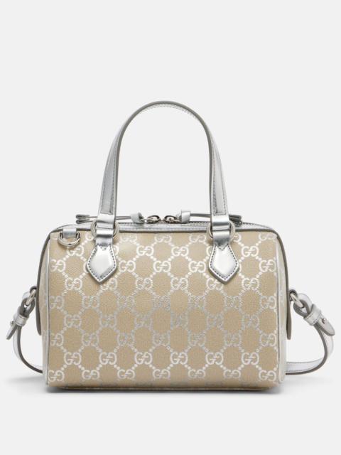 GG Emblem leather-trimmed tote bag