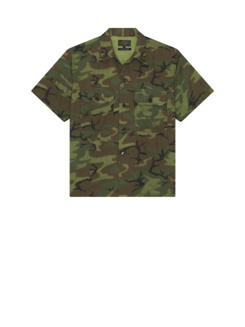 Mil-Sht Mesh Camo Jacquard Mapping Print