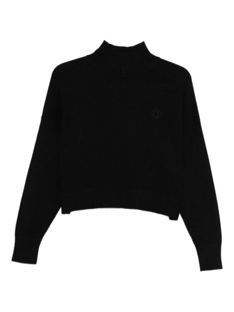 mock-neck sweater