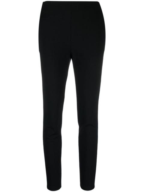 high-waisted cropped tailored trousers