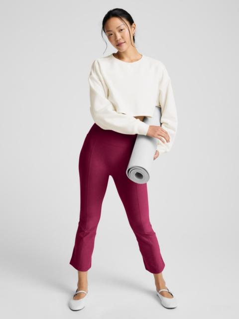 Spacedye Pintuck Kick Flare High Waisted Pant