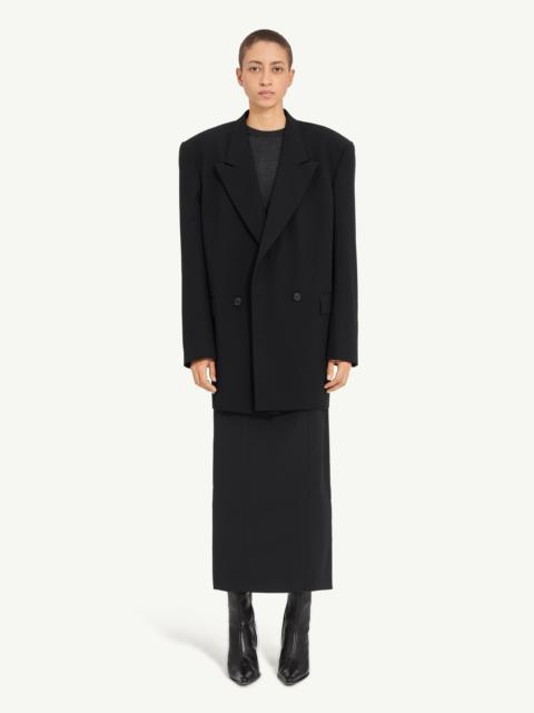 Technical poplin blazer dress