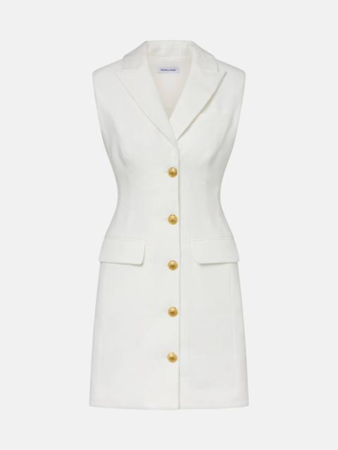 Fairfax linen-blend minidress