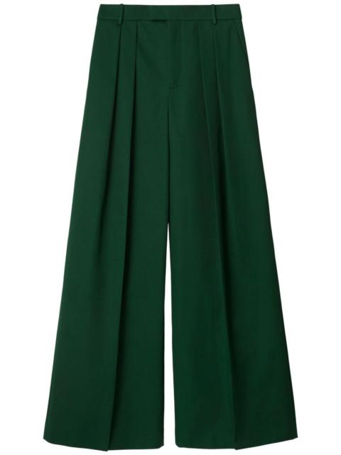 pleated cotton trousers