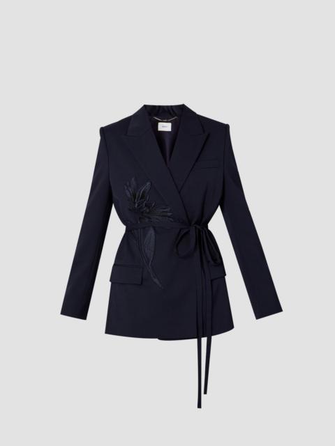 DOUBLE BREASTED BELTED BLAZER