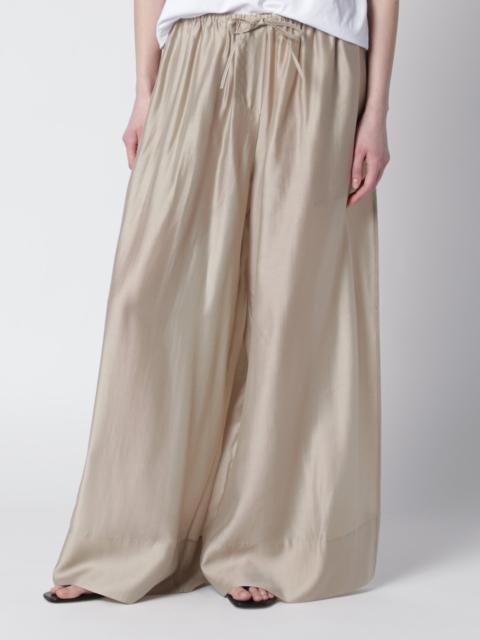 Vento wide-leg trousers in champagne color
