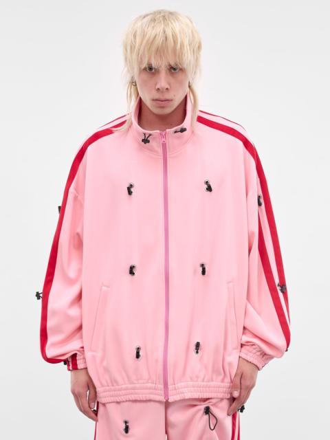 Pink Nylon Bungee Track Jacket