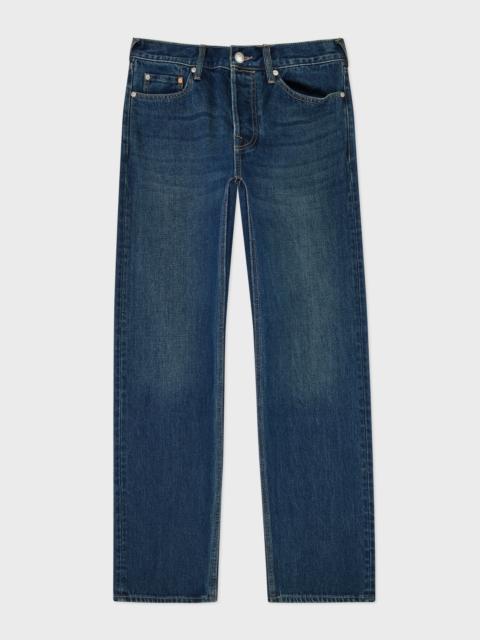 Straight-Fit Dark-Wash Jeans