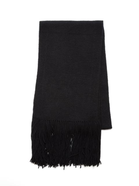 Staffordshire Knit Scarf in Black Cashmere