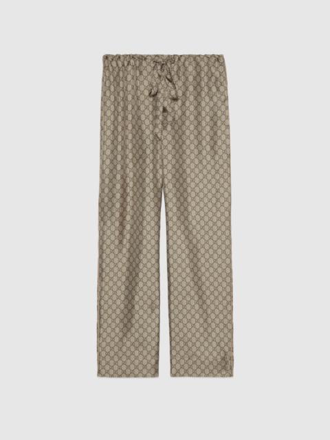 GG supreme print silk pant