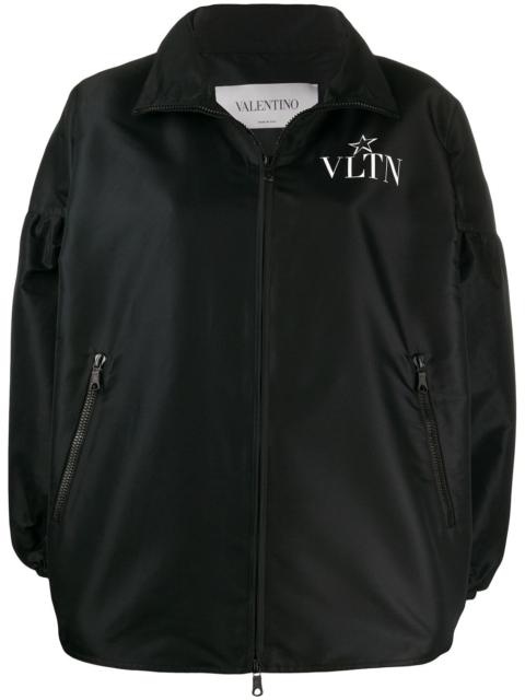 logo print bomber jacket