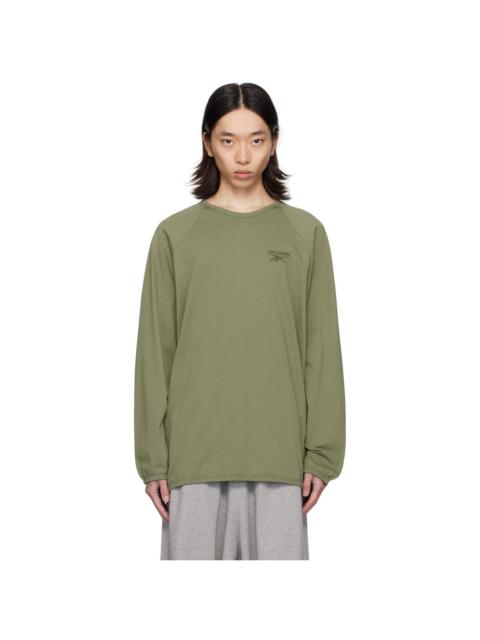 Green Reebok Edition Long Sleeve T-Shirt