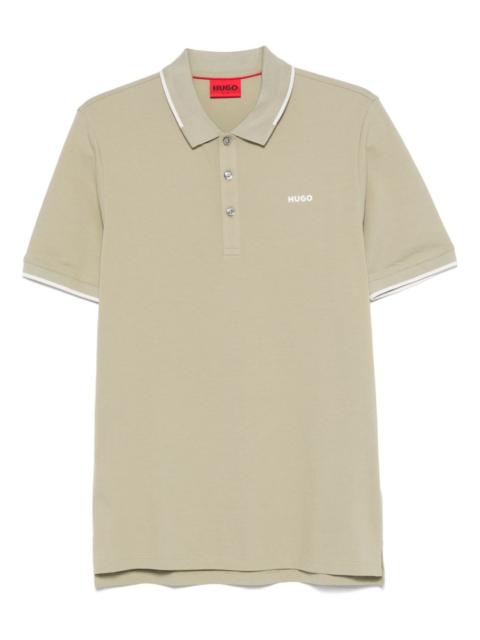 logo-embroidered polo shirt