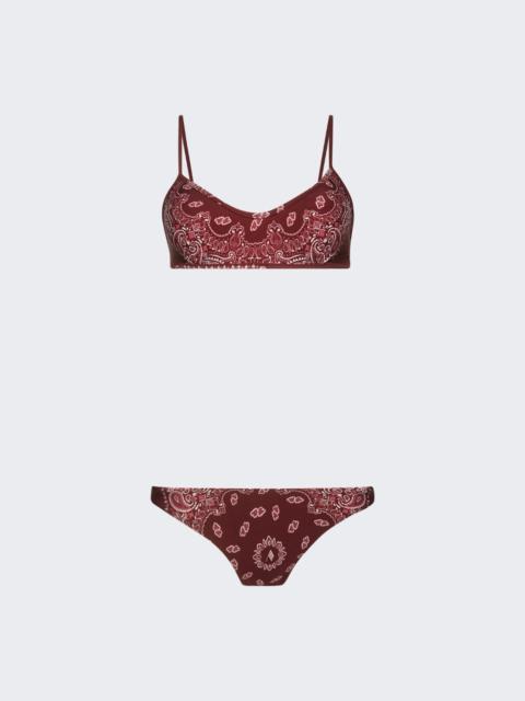 Two-piece Bandana Swimsuit Cherry Red