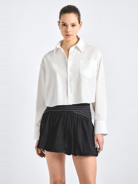 EVELINA LONG SLEEVE BUTTON FRONT TOP