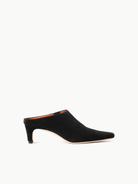 STAUD WALLY MULE BLACK SUEDE