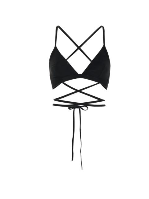 wraparound triangle bikini top