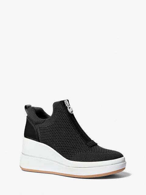 Emmy Mesh Zip-Up Wedge Trainer