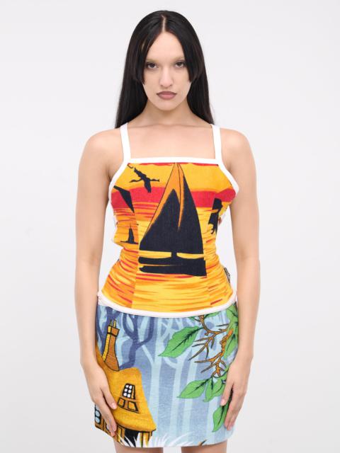 Jersey Jacquard Towels Bustier