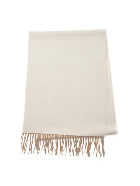 Blaine Scarf in Ivory Melange Silk Cashmere