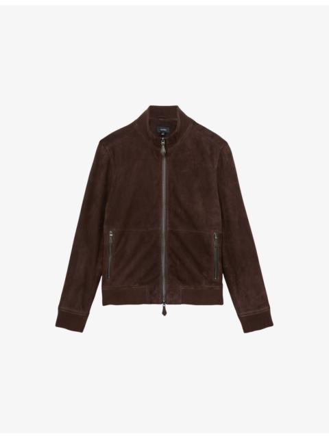 Brent Zip-Up Suede Jacket