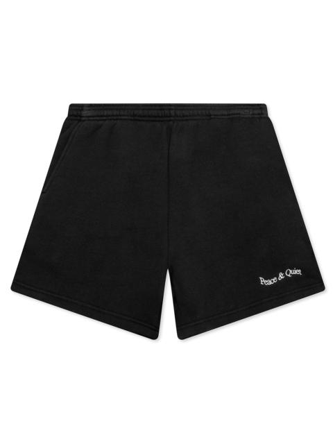 WORDMARK SWEATSHORTS - BLACK