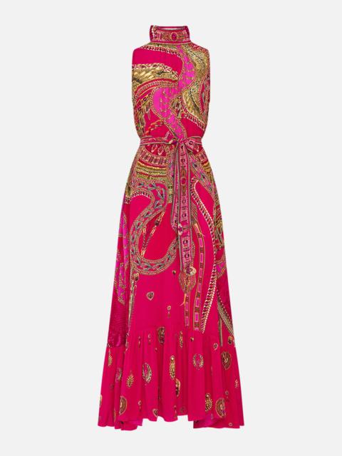 NECKTIE DRESS WITH ELASTICATED WAIST