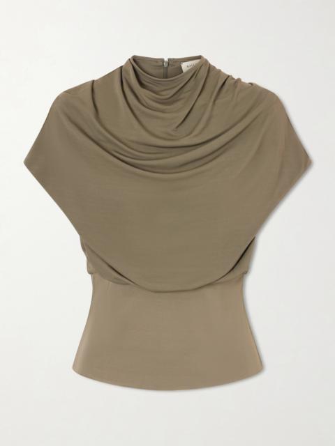 Jocelyn Gathered Draped Jersey Top