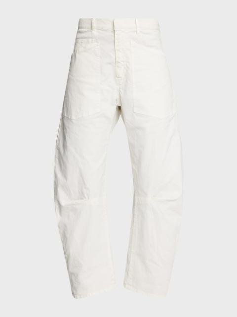 Shon Mid-Rise Cropped Pants