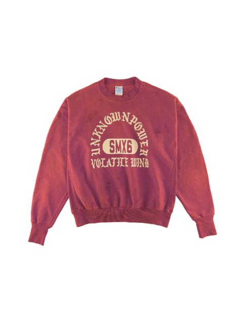 Saint Mxxxxxx Unknown PWR Crewneck Sweatshirt Red