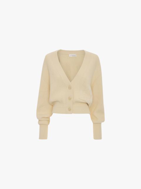 Cable Pocket Cardigan In Ivory