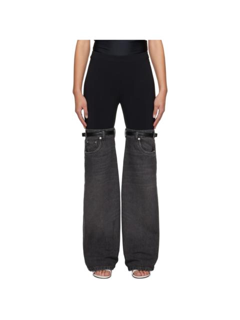 【関税込み】Coperni ブラック＆グレー ハイブリッドジーンズ 25032027_55252815_1000.jpg