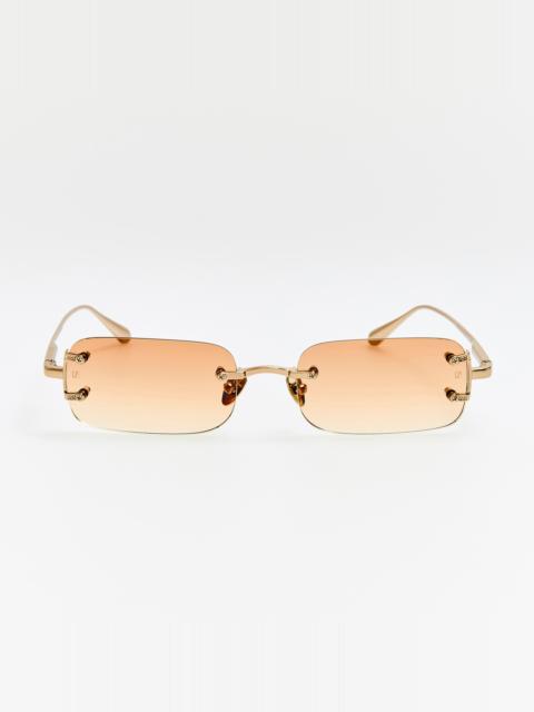 Taylor Sunglasses in 22K Gold and Camel
