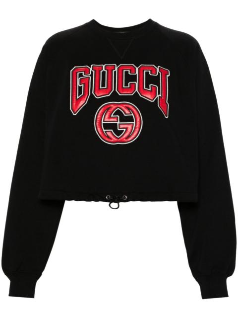 logo-appliquÃ© cotton sweatshirt