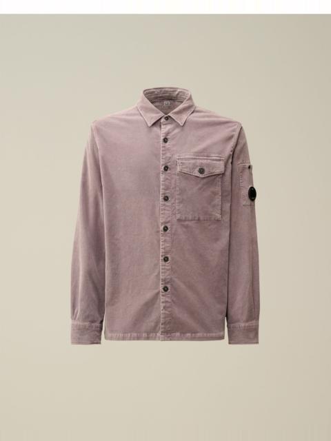 Corduroy Lens Buttoned Shirt