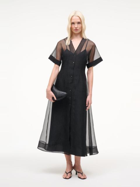 STAUD ELLE DRESS BLACK