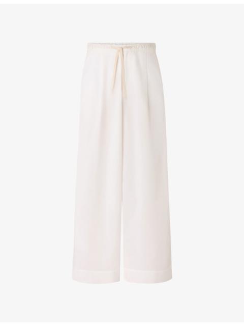Hugues Straight-Leg Mid-Rise Cotton-Poplin Trousers