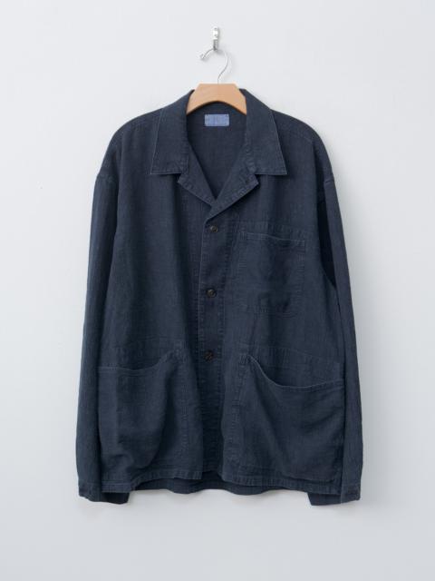 Linen P41 Coverall Jacket - Navy