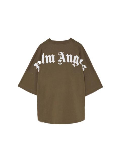 Palm Angels Logo T-shirt Military Green