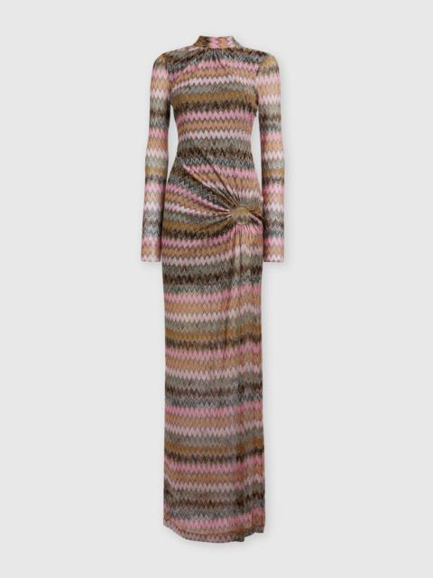 オールインワン・サロペット Missoni Multicolor Chevron Wool And Viscose Midi Dress オールインワン・サロペット Missoni Multicolor Chevron Wool