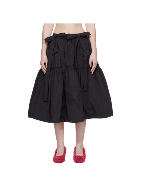 Black CBcai Midi Skirt