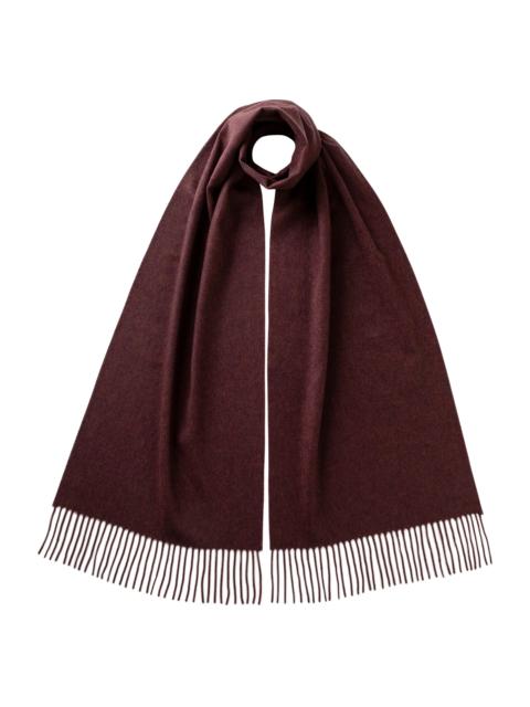 Purple Wide Cashmere Scarf