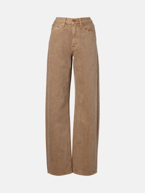 Cassie high-rise straight jeans