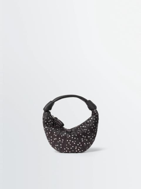 STUDS DOTS MINI FORTUNE CROISSANT BAG IN LEATHER