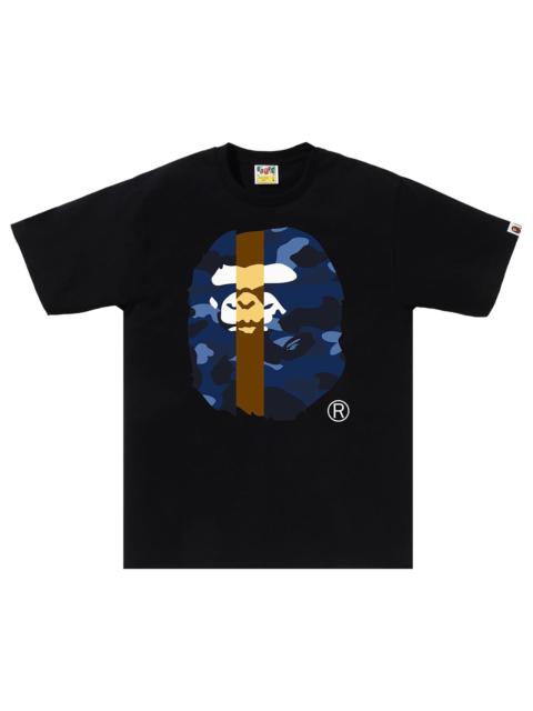 BAPE Color Camo Transform Big Ape Head Tee 'Black/Navy'