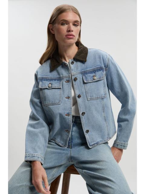 Denim and Cord Mix Jacket
