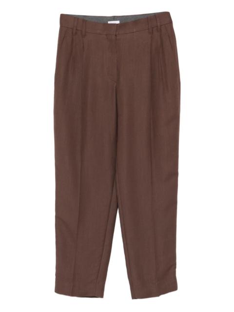 pleated-details trousers