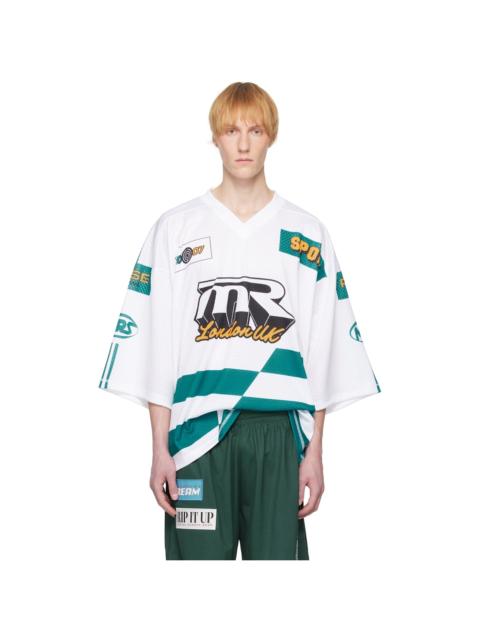 White Oversized Football T-shirt