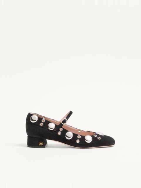 NELLCÔTE MARY-JANE PUMPS IN CRUST LEATHER 30MM